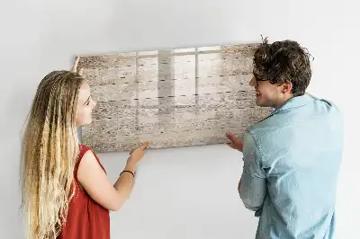 Schreib-Magnettafel aus Holzpaneelen
