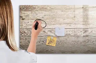 Schreib-Magnettafel aus Holzpaneelen