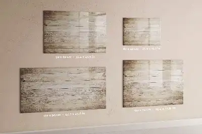Schreib-Magnettafel aus Holzpaneelen