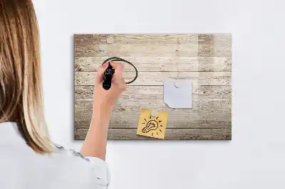 Schreib-Magnettafel aus Holzpaneelen