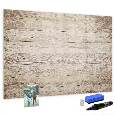 Schreib-Magnettafel aus Holzpaneelen