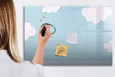 Beschreibbare Magnettafel für Kinder in kindgerechtem Design