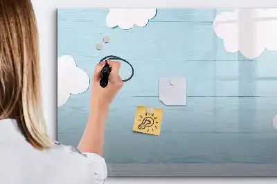 Beschreibbare Magnettafel für Kinder in kindgerechtem Design