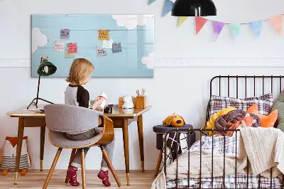 Beschreibbare Magnettafel für Kinder in kindgerechtem Design