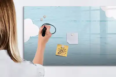 Beschreibbare Magnettafel für Kinder in kindgerechtem Design