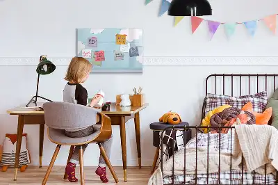 Beschreibbare Magnettafel für Kinder in kindgerechtem Design