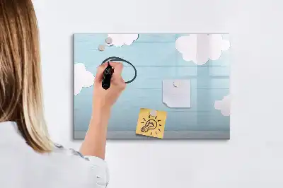 Beschreibbare Magnettafel für Kinder in kindgerechtem Design