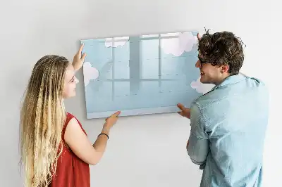 Beschreibbare Magnettafel für Kinder in kindgerechtem Design
