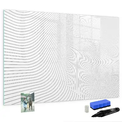 Schreib-Magnettafel mit Motiv abstrakte Linien