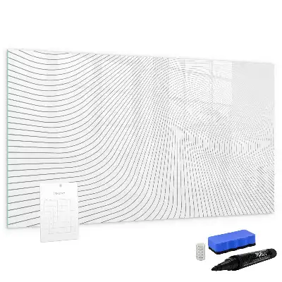 Schreib-Magnettafel mit Motiv abstrakte Linien