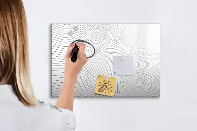 Schreib-Magnettafel mit Motiv abstrakte Linien