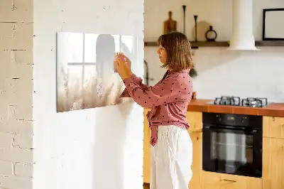 Magnetische Schreibtafel mit körniger Abstraktionsoptik