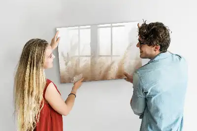 Magnetische Schreibtafel mit körniger Abstraktionsoptik