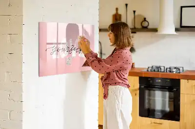 Beschreibbare Magnettafel mit dem Text Liebe dich selbst