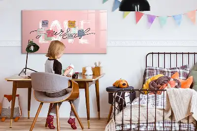 Beschreibbare Magnettafel mit dem Text Liebe dich selbst