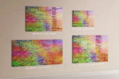 Schreib-Magnettafel in Form einer bemalten Wand