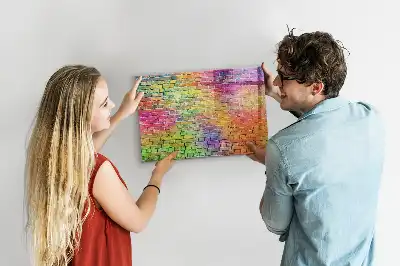 Schreib-Magnettafel in Form einer bemalten Wand