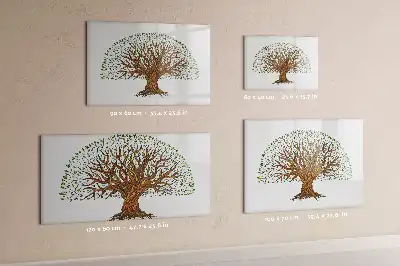 Beschreibbare Magnettafel in Baumwurzel-Optik
