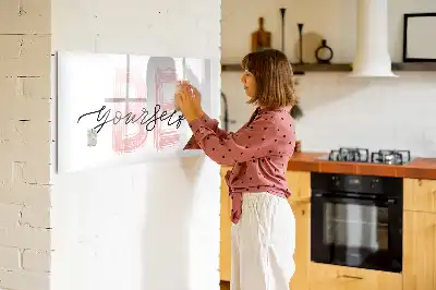 Schreib-Magnettafel mit Spruch Sei du selbst