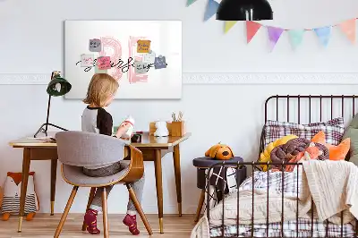 Schreib-Magnettafel mit Spruch Sei du selbst