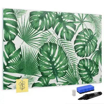 Schreib-Magnettafel in Monstera-Blätter-Optik