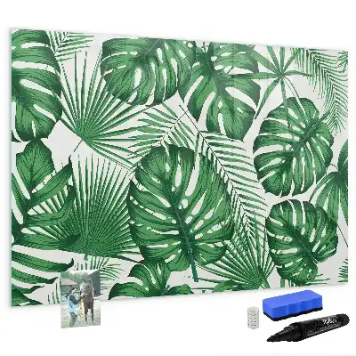 Schreib-Magnettafel in Monstera-Blätter-Optik