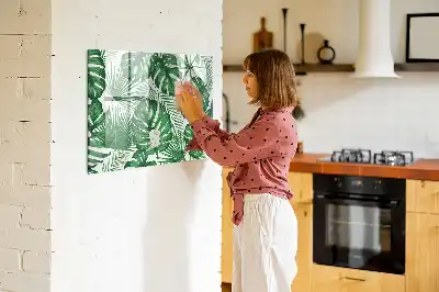 Schreib-Magnettafel in Monstera-Blätter-Optik