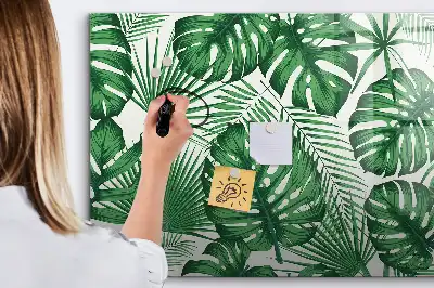 Schreib-Magnettafel in Monstera-Blätter-Optik