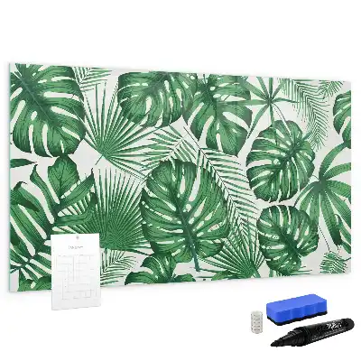 Schreib-Magnettafel in Monstera-Blätter-Optik
