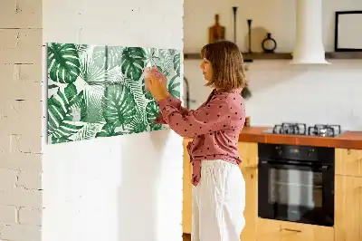 Schreib-Magnettafel in Monstera-Blätter-Optik