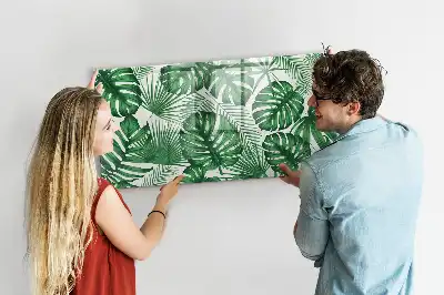 Schreib-Magnettafel in Monstera-Blätter-Optik