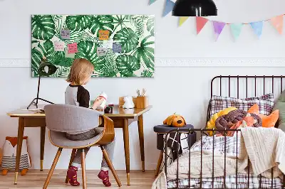 Schreib-Magnettafel in Monstera-Blätter-Optik