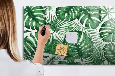 Schreib-Magnettafel in Monstera-Blätter-Optik