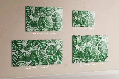 Schreib-Magnettafel in Monstera-Blätter-Optik