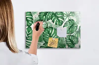Schreib-Magnettafel in Monstera-Blätter-Optik