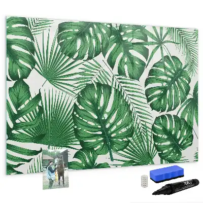 Schreib-Magnettafel in Monstera-Blätter-Optik