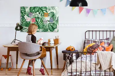 Schreib-Magnettafel in Monstera-Blätter-Optik