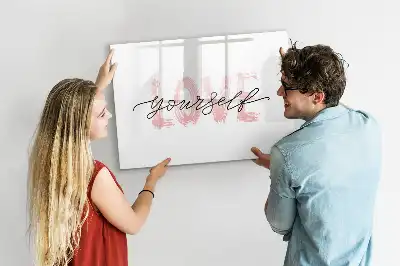 Schreibmagnettafel mit Motiv Liebe dich selbst