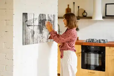 Magnetische Weltkarte beschreibbare Tafel