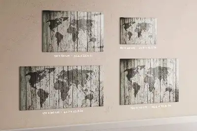 Magnetische Weltkarte beschreibbare Tafel