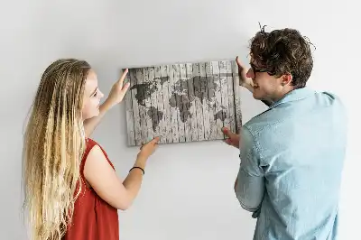 Magnetische Weltkarte beschreibbare Tafel