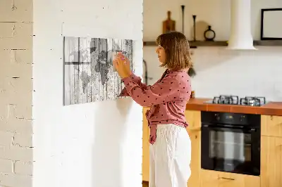 Magnetische Weltkarte beschreibbare Tafel