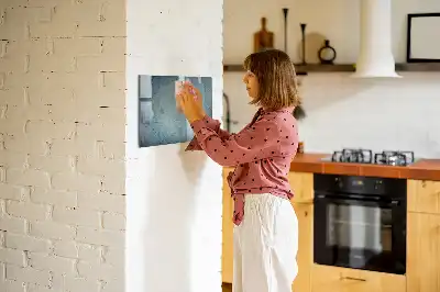 Beschreibbare Magnettafel im Design einer Vintage-Karte
