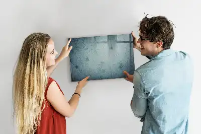Beschreibbare Magnettafel im Design einer Vintage-Karte