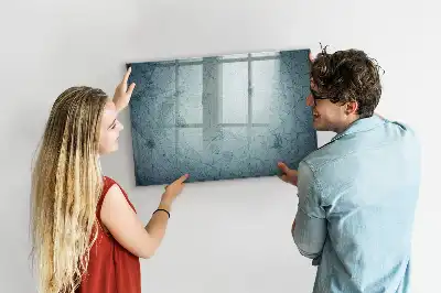 Beschreibbare Magnettafel im Design einer Vintage-Karte