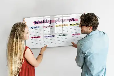 Schreib-Magnettafel als handschriftlicher Planer