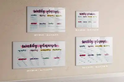 Schreib-Magnettafel als handschriftlicher Planer