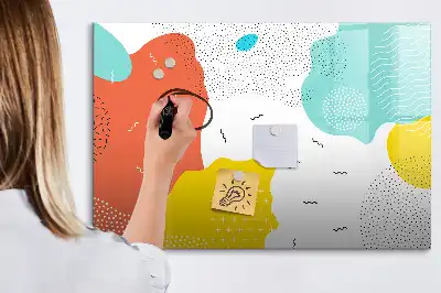 Schreib-Magnettafel im Design POP-Abstraktion