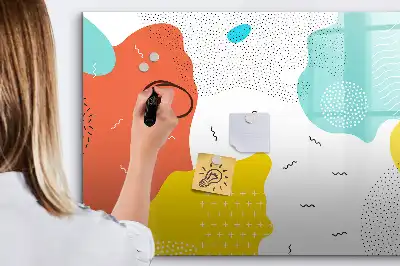 Schreib-Magnettafel im Design POP-Abstraktion