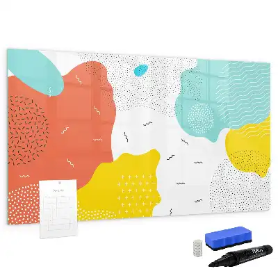 Schreib-Magnettafel im Design POP-Abstraktion